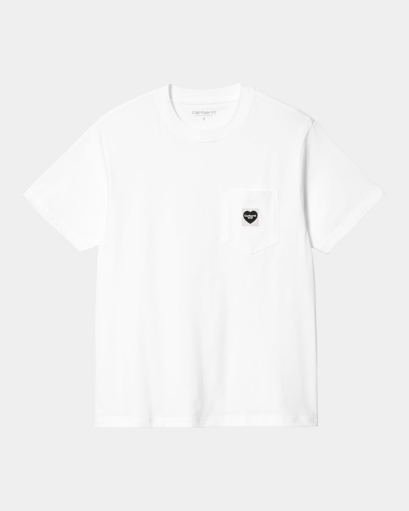 Women’s Pocket Heart T-Shirt | White / Black