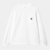 Women's Pocket Long Sleeve T-Shirt | White