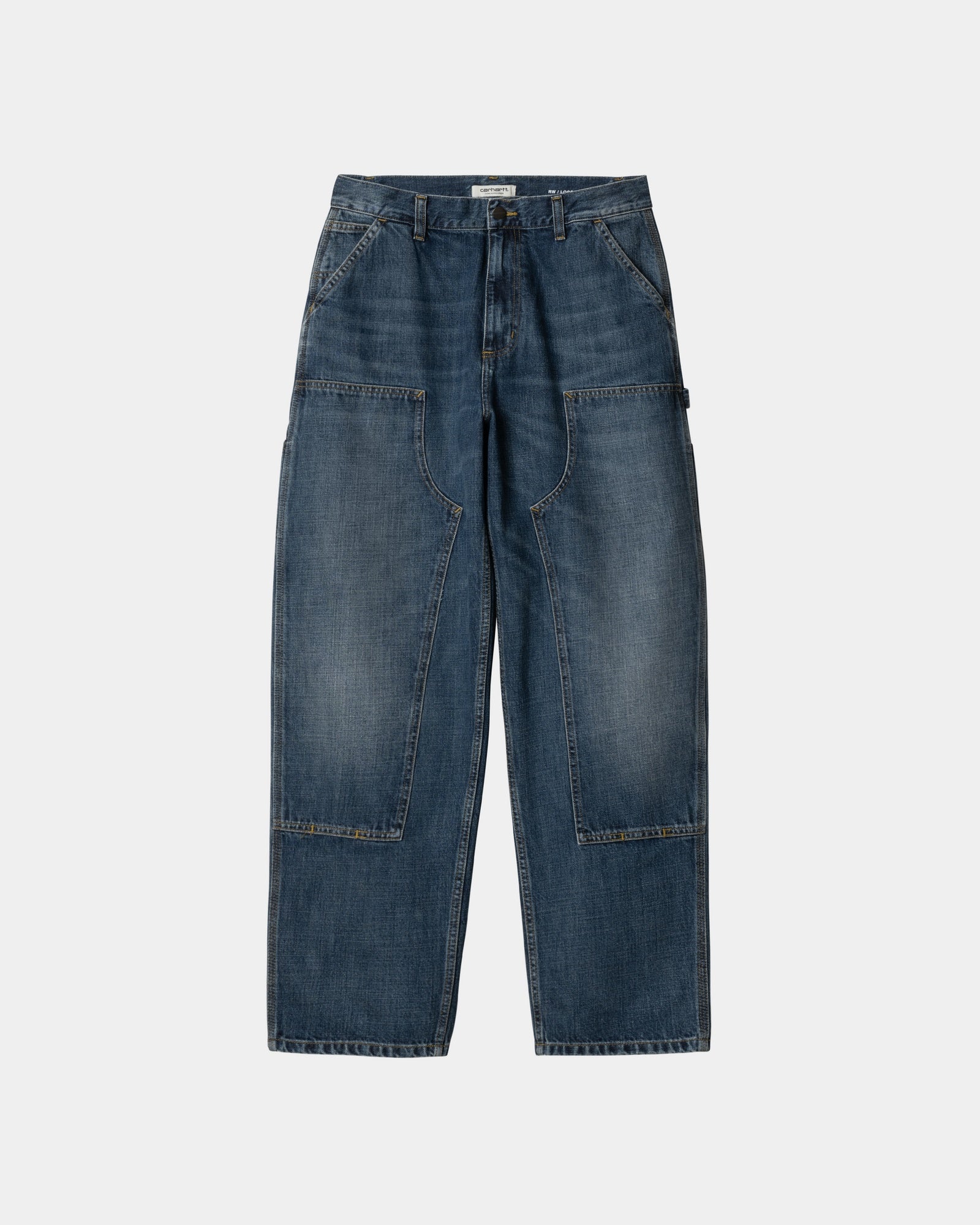 Women’s Brandon Double Knee Pant | Blue (dark used wash)