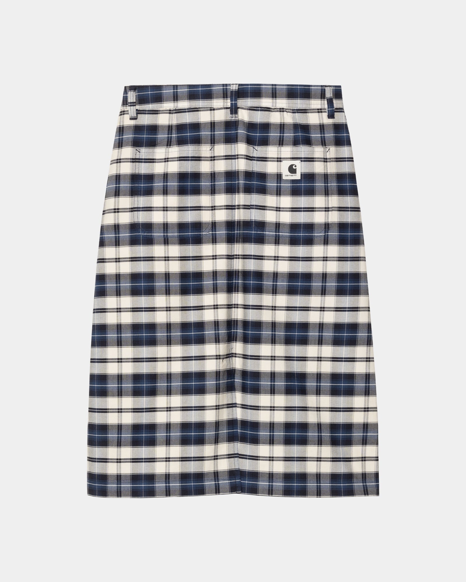 Tarbell Check Skirt | Dark Navy / White